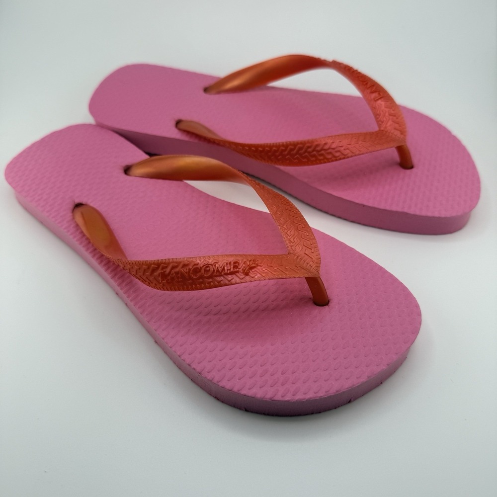 Lancôme Pink‎ Flip Flops Vintage Small New Old Stock
